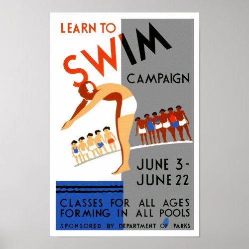 Learn To Swim Poster
