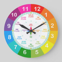Learn To Tell Time Large Clock