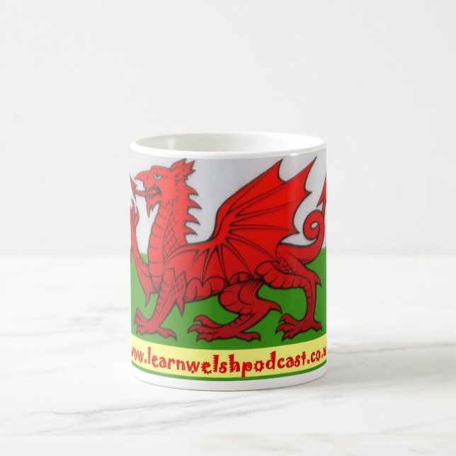 Learn Welsh Podcast Mug (Center)