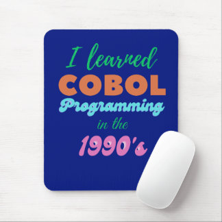 Learned Cobol Programming Language in the 90s Mouse Pad