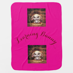 Learning bunny baby blanket