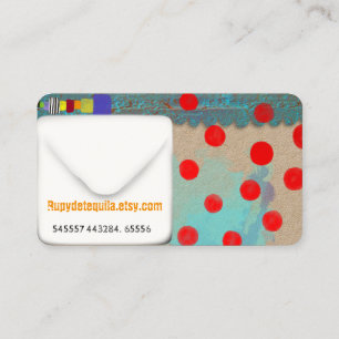 Learning childcare colorful cute business card