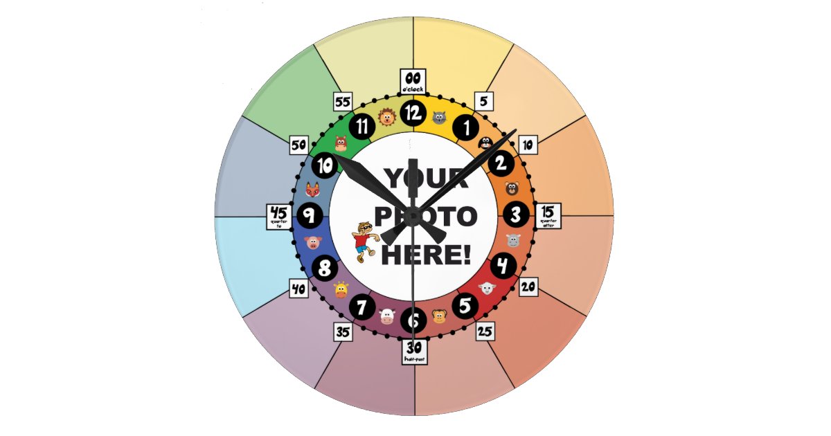 Learning Clock for Kids (Large) | Zazzle.com