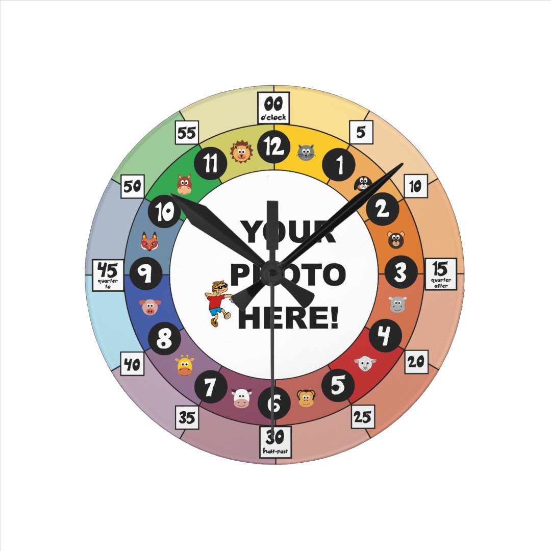 Learning Clock for Toddlers and Young Children Zazzle