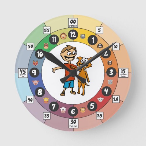 Learning Clock for Young Children Sagan and Loki