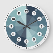 Learning Clock - Telling Time - Blue Hues