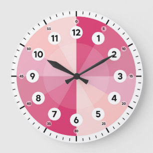 Learning Clock - Telling Time - Pink Hues