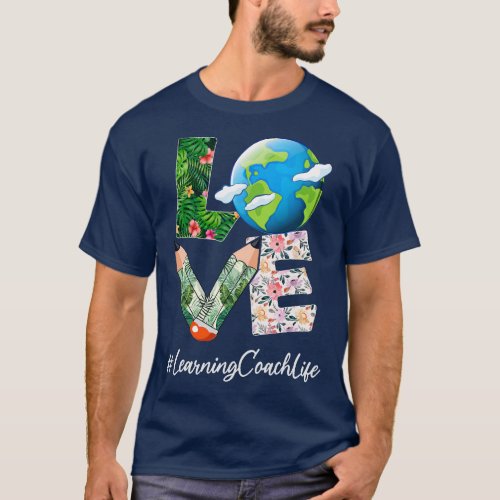 Learning Coach Love World Earth Day Save the Plane T_Shirt
