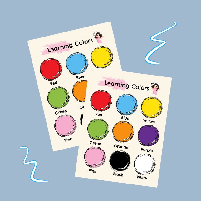 Learning colors educational poster (Creator Uploaded)