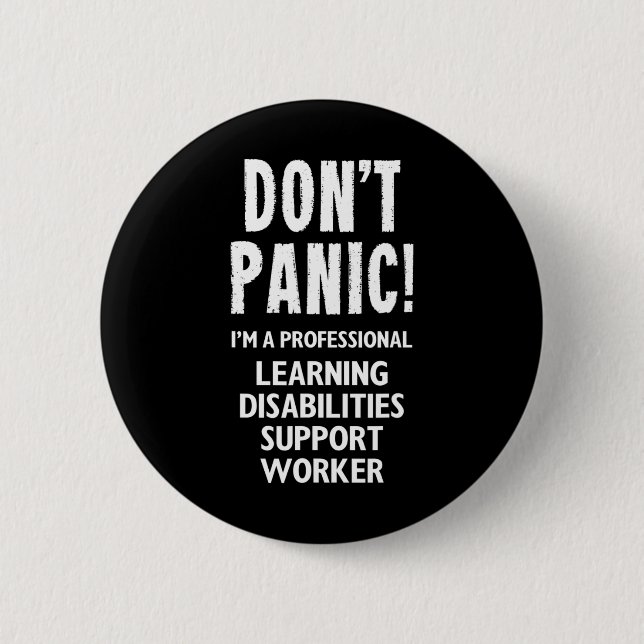 Learning Disabilities Support Worker  Button (Front)