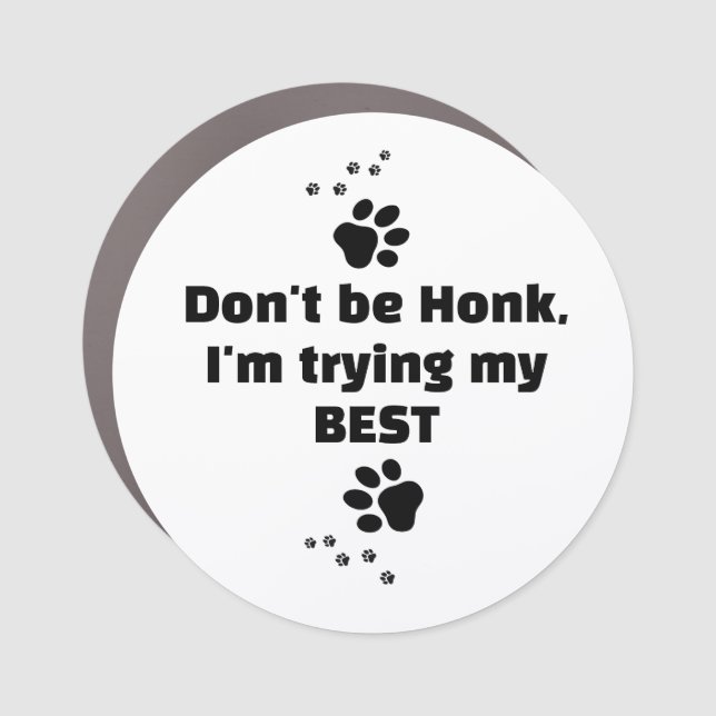 Learning Driver Please Don’t Honk Car Magnet (Front)