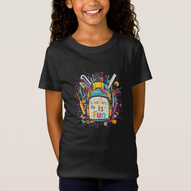Learning is Fun back to school-Kids T-Shirt (Front)