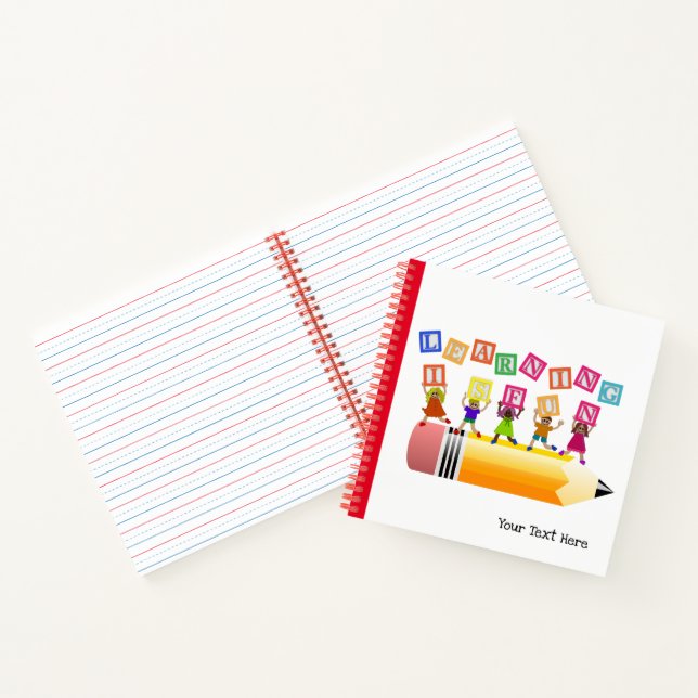 Learning is Fun Spiral Notebook (Inside)