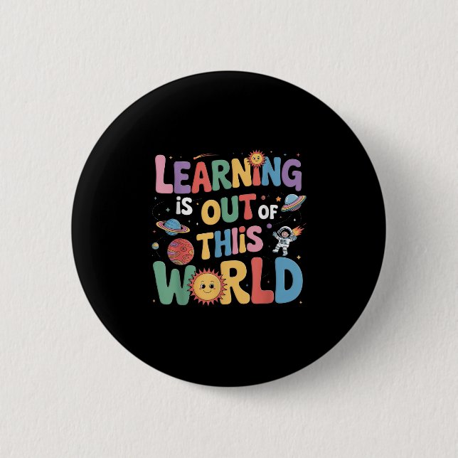 Learning Is Out Of This World Solar System Books L Button (Front)