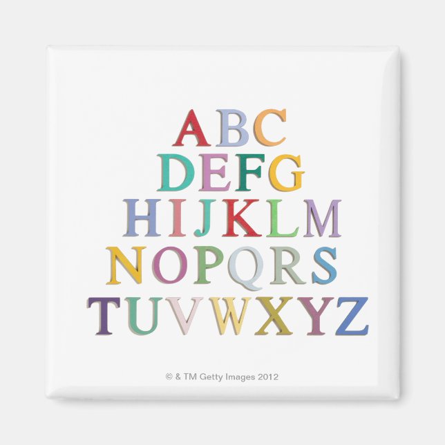 learning, letters, alphabet magnet (Front)