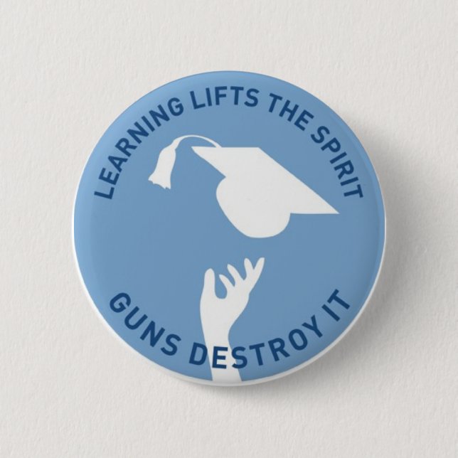 Learning Lifts the Spirit Pinback Button (Front)