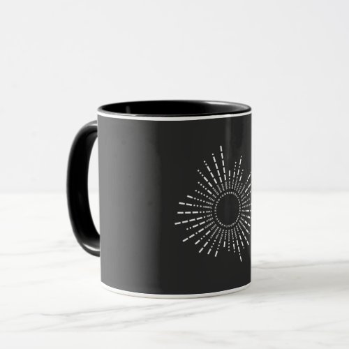 Learning Morse Code  NATO Graphic in Circle Shape Mug