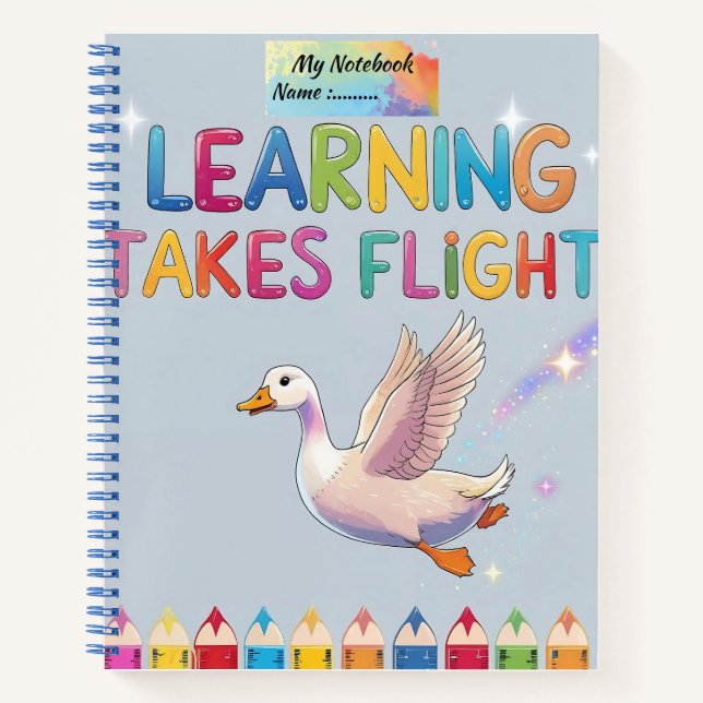 Learning Takes Flight Goose Notebook – Back to Sch (Front)