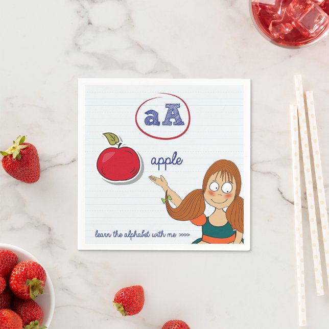 Learning The Alphabet Paper Napkins (Creator Uploaded)