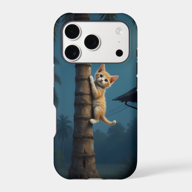 Learning to Climb – Cute Cat Moment Case-Mate iPhone Case (Back)