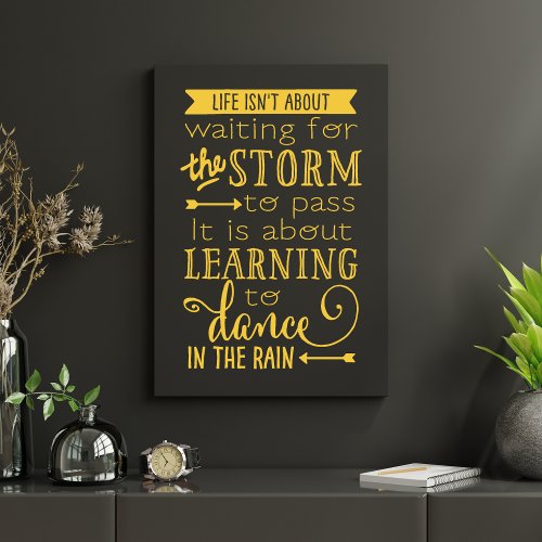 Learning to Dance in the Rain Wall Decal