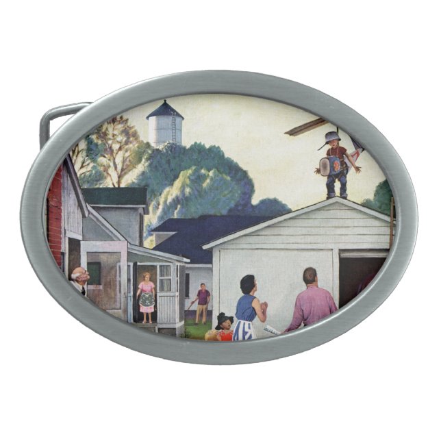 Learning to Fly Belt Buckle (Front)