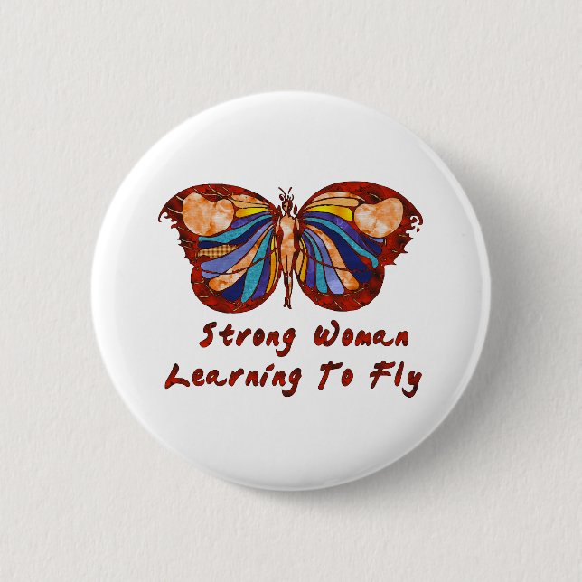 Learning To Fly Button (Front)