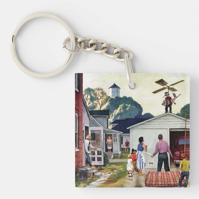 Learning to Fly Keychain (Front)