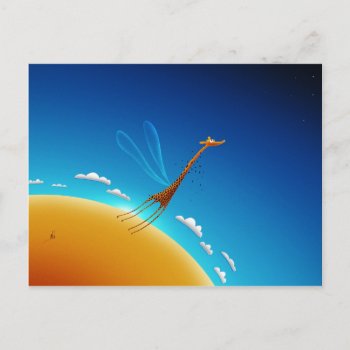 Learning To Fly Postcard by vladstudio at Zazzle