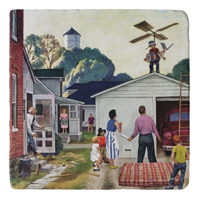 Learning to Fly Trivet (Front)