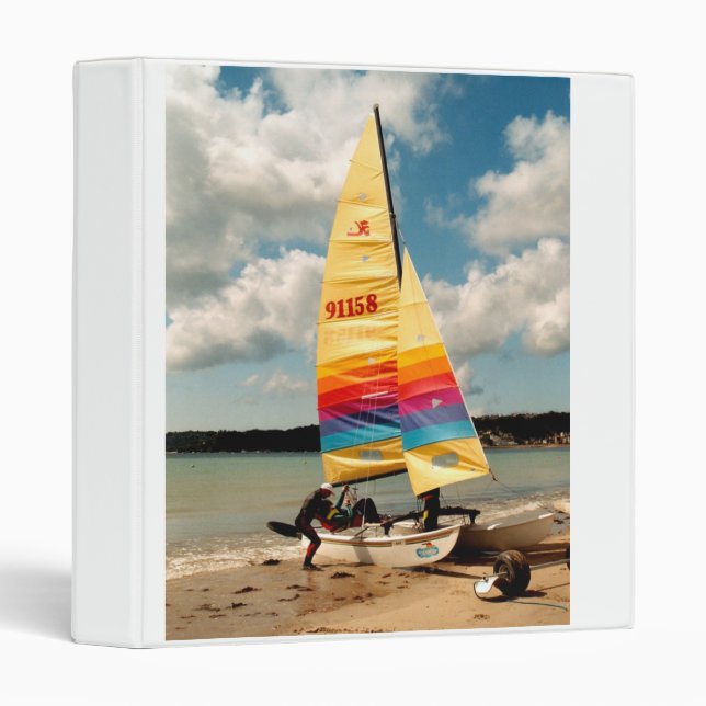 Learning to sail a Hobie catamaran 3 Ring Binder (Front/Spine)
