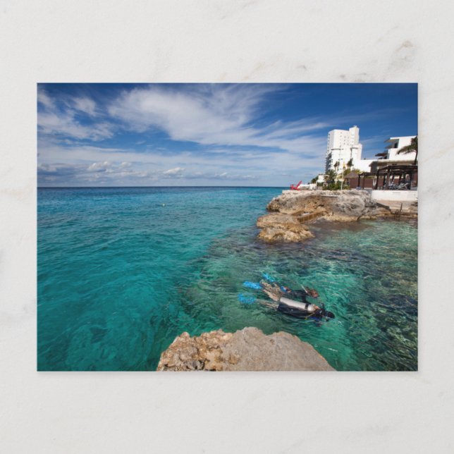 Learning To Scuba Dive, Cozumel Mexico Postcard (Front)