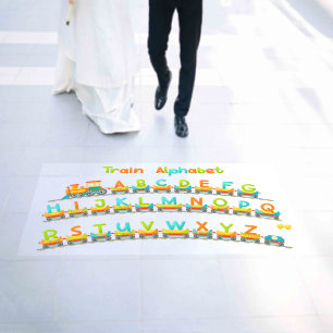 Learning Train Alphabet Capital Letters School  Floor Decals