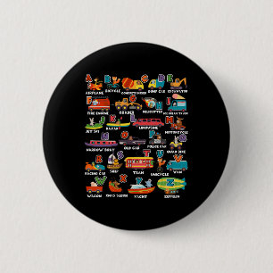 Learning Transportation Animal Letter Abcs Teacher Button