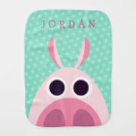 Leary the Pig Baby Burp Cloth