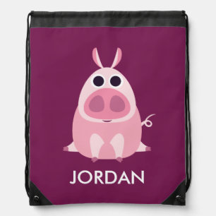 Leary the Pig Drawstring Bag