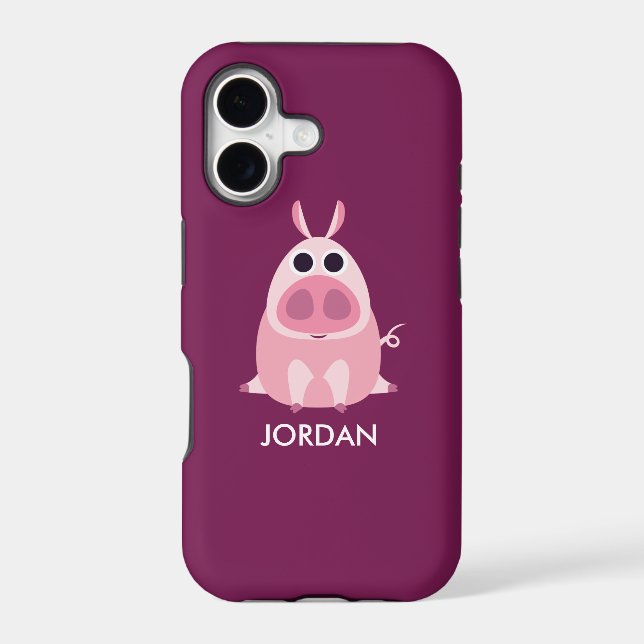 Leary the Pig Iphone Case (Back)