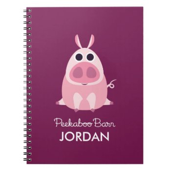 Leary The Pig Notebook by peekaboobarn at Zazzle