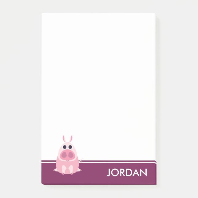 Leary the Pig Post-it Notes (Front)