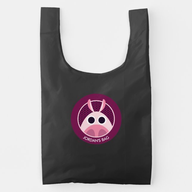 Leary the Pig Reusable Bag (Front)