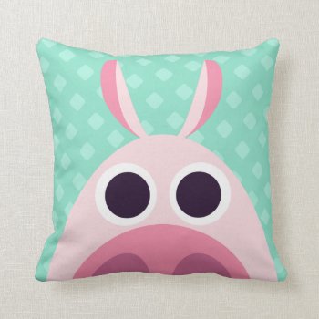 Leary The Pig Throw Pillow by peekaboobarn at Zazzle