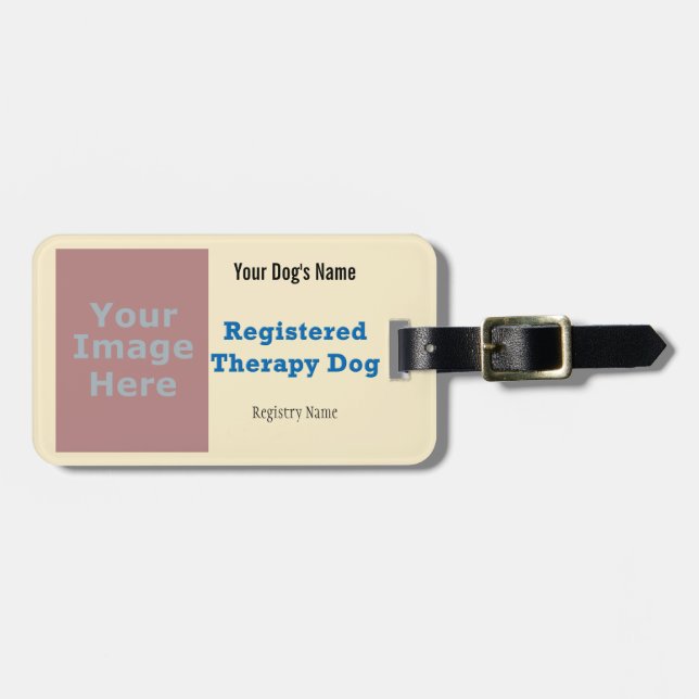 Leash Tag - Therapy Dog (Front Horizontal)