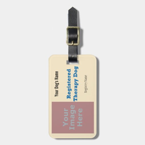 Leash Tag - Therapy Dog | Zazzle