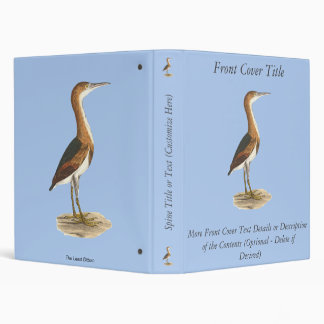 Least Bittern (Ixobrychus exilis) New York Birds 3 Ring Binder