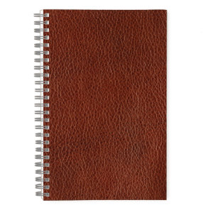 Leather 5.5" x 8.5" Spiral Noteboook Notebook