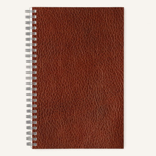 Leather 5.5" x 8.5" Spiral Noteboook Notebook