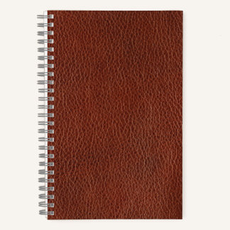 Leather 5.5" x 8.5" Spiral Noteboook Notebook