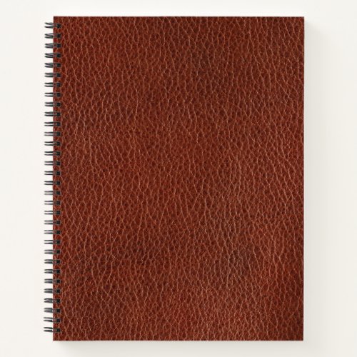 Leather 85 x 11 Spiral Notebook