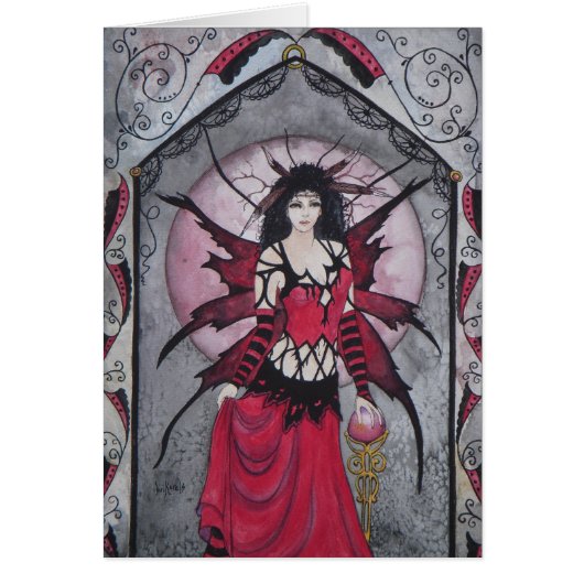 leather and lace fairy cards (Front)