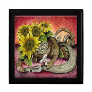 Leather anniversary gift box